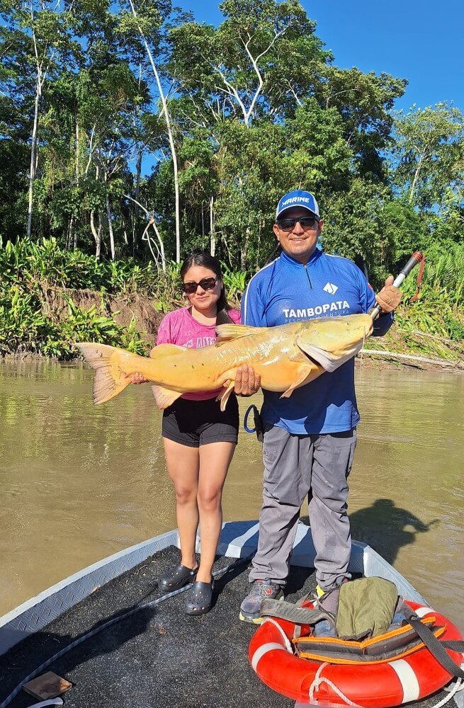 Pesca esportiva em Tambopata: equipamento essencial