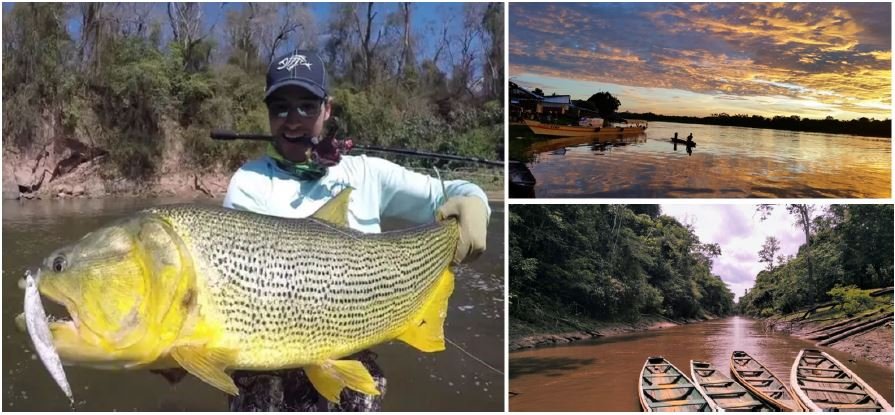 Pesca do dourado no Rio Marañón